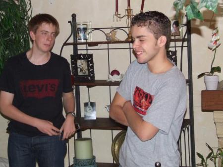 SEPT. 2006 - soirée chez Jordan - Timothé et moi